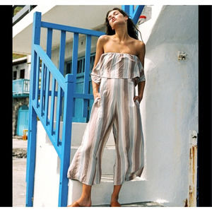 L*Space Paulina Strapless Flowy summer Jumper